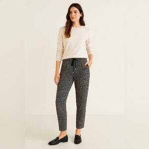 Mango Boucle Ankle Pants